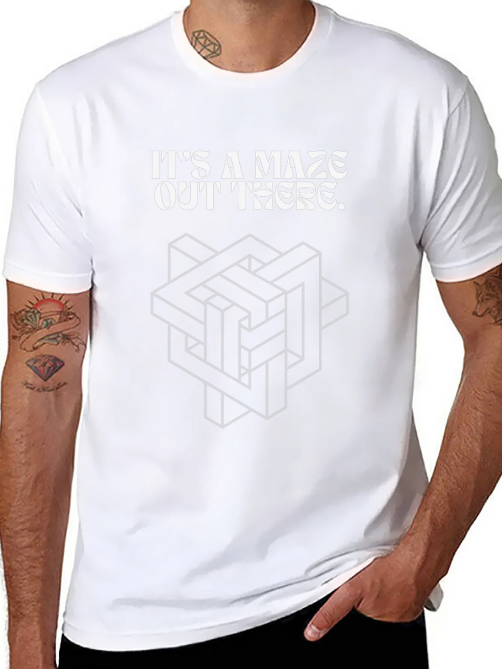 Its a Maze Out There Graphic Tee - Optical Illusion Shirt product image 5