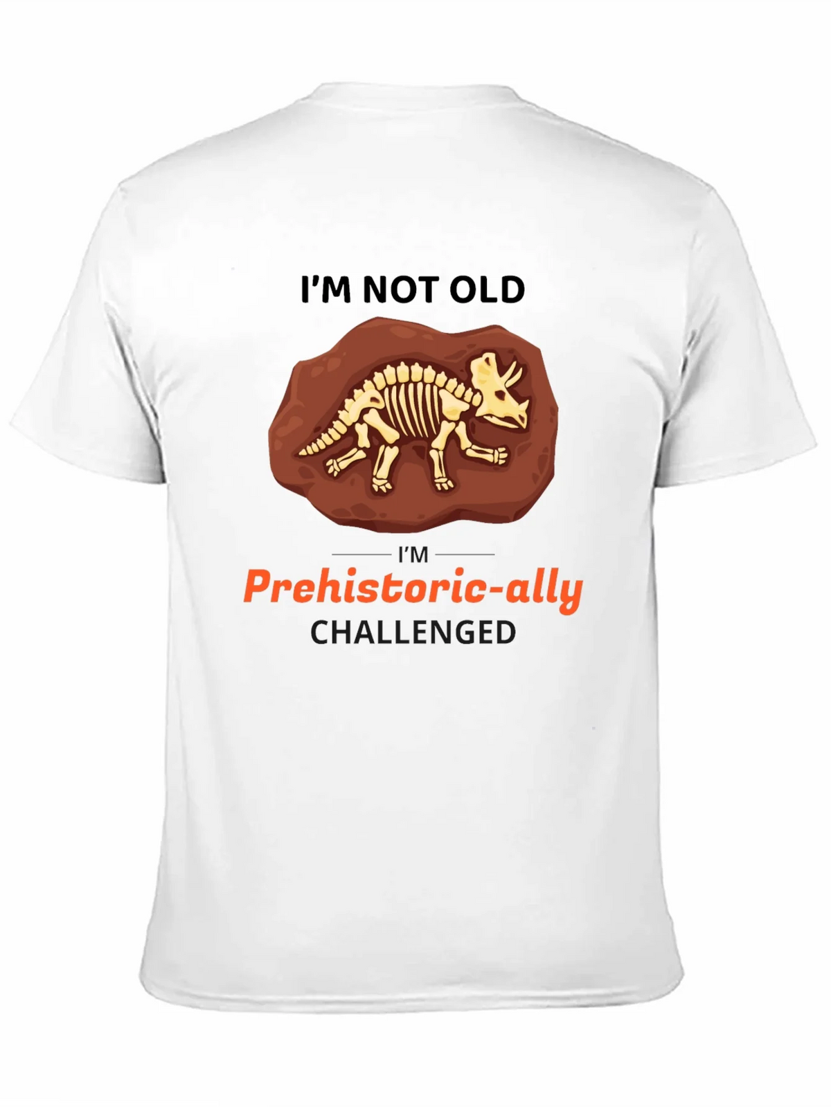 Prehistoric-ally Challenged Triceratops Skeleton T-Shirt product image 6