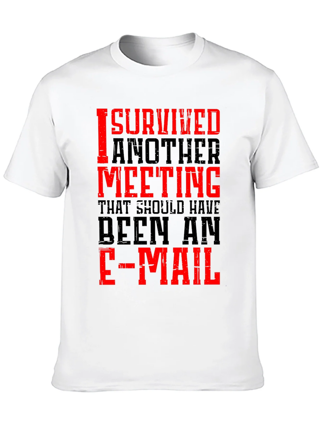 I Survived Another Meeting Black T-Shirt product image 9