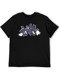 Graffiti Style Graphic Tee - Black product image 1