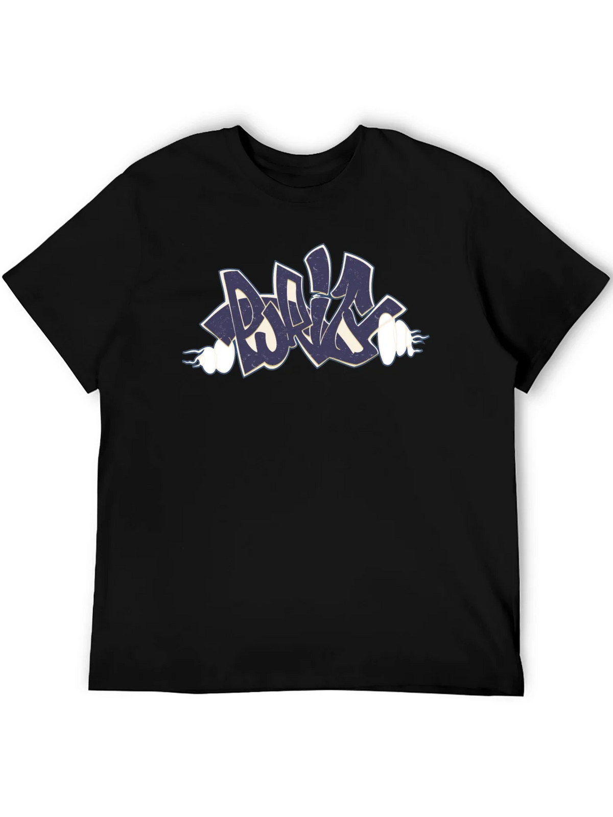 Graffiti Style Graphic Tee - Black product image 1
