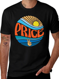 Retro Price T-Shirt - Sun Waves Peace Sign product image 1