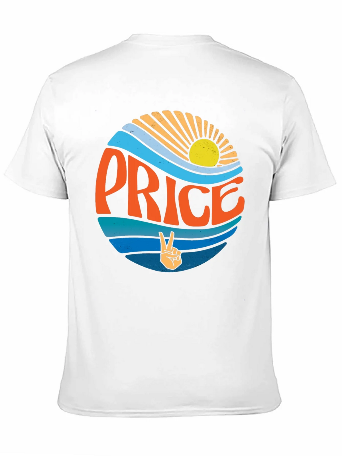 Retro Price T-Shirt - Sun Waves Peace Sign product image 10