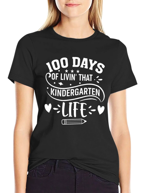 100 Days Kindergarten Life T-Shirt product image 2