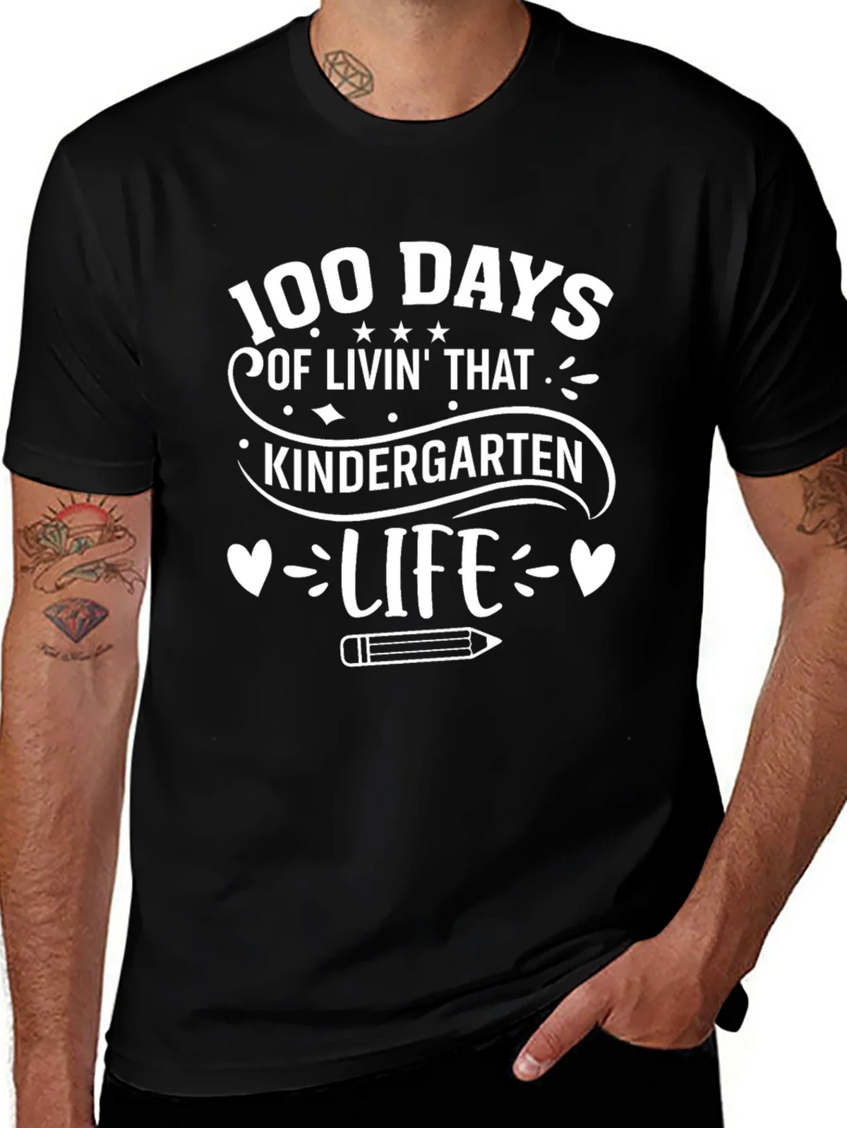 100 Days Kindergarten Life T-Shirt product image 1