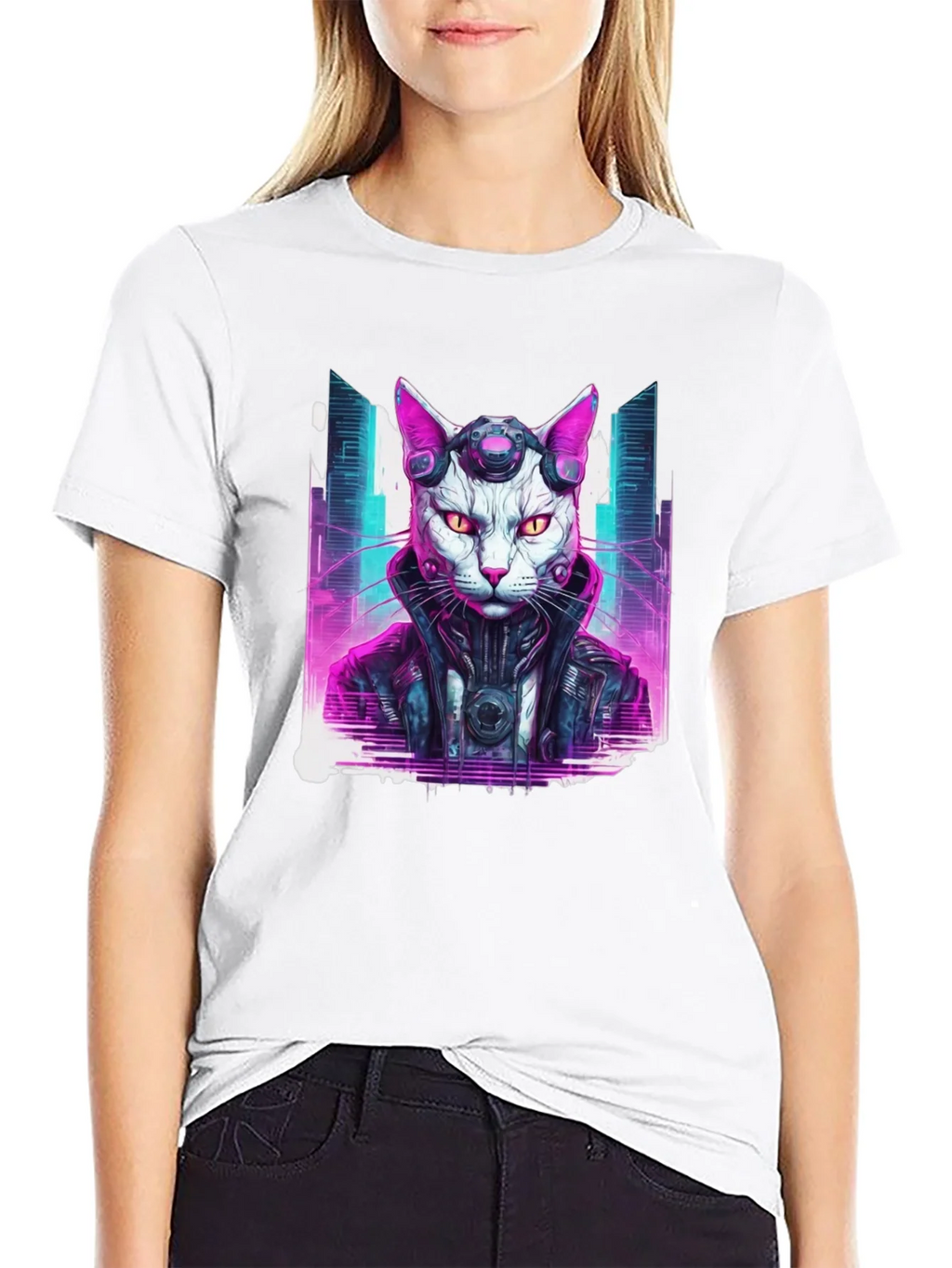 Cyberpunk Cat T-Shirt product image 8