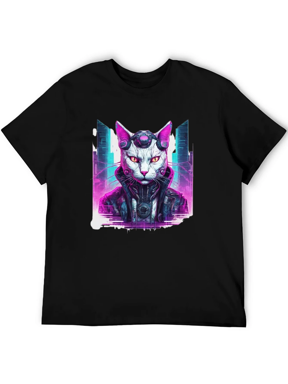 Cyberpunk Cat T-Shirt product image 5