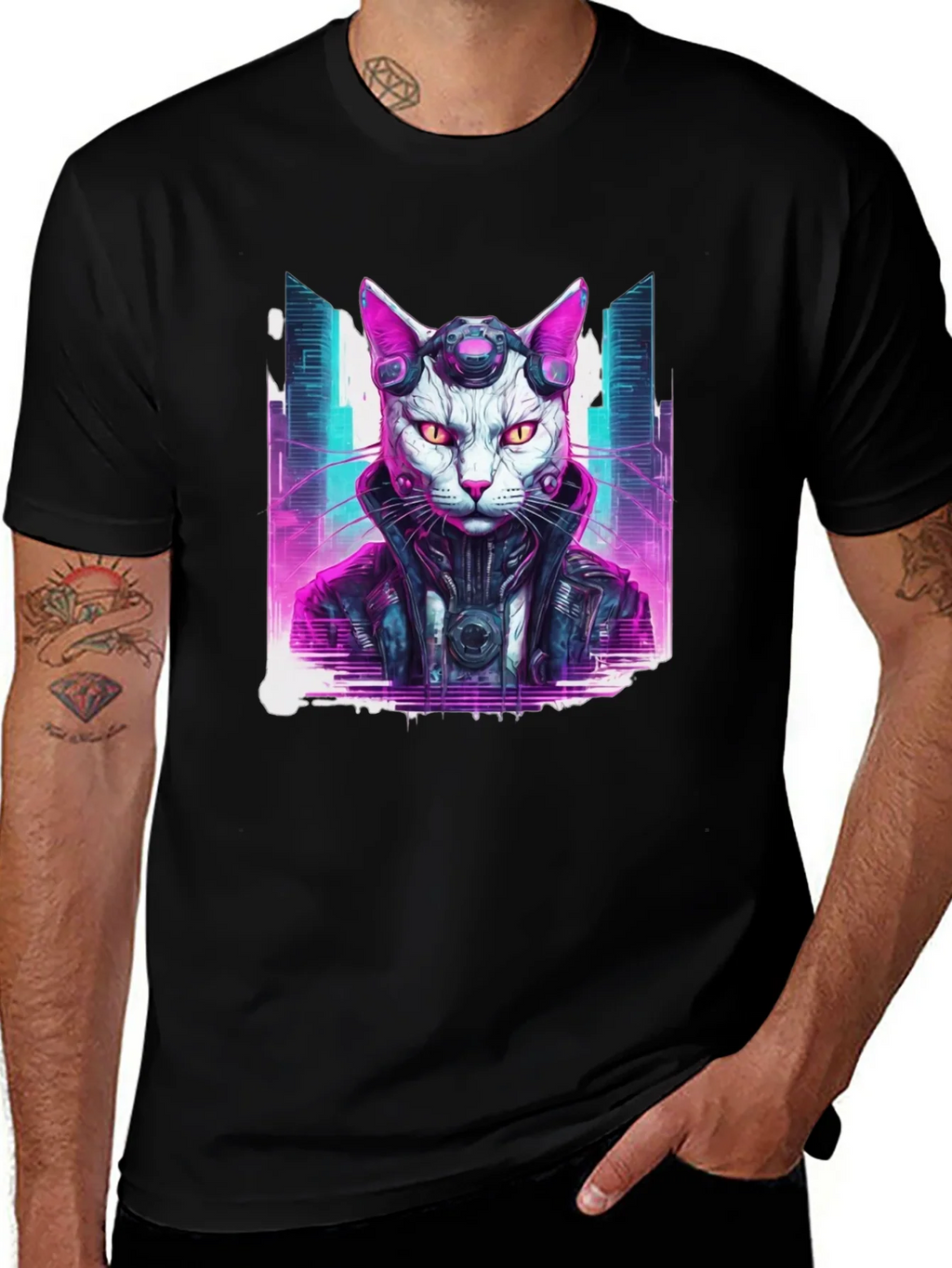 Cyberpunk Cat T-Shirt product image 1
