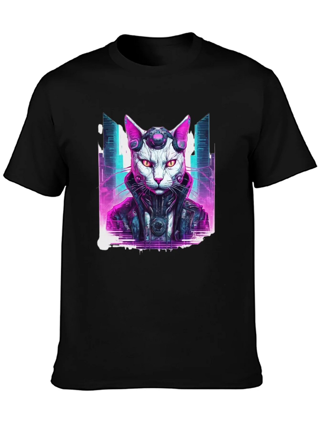 Cyberpunk Cat T-Shirt product image 3