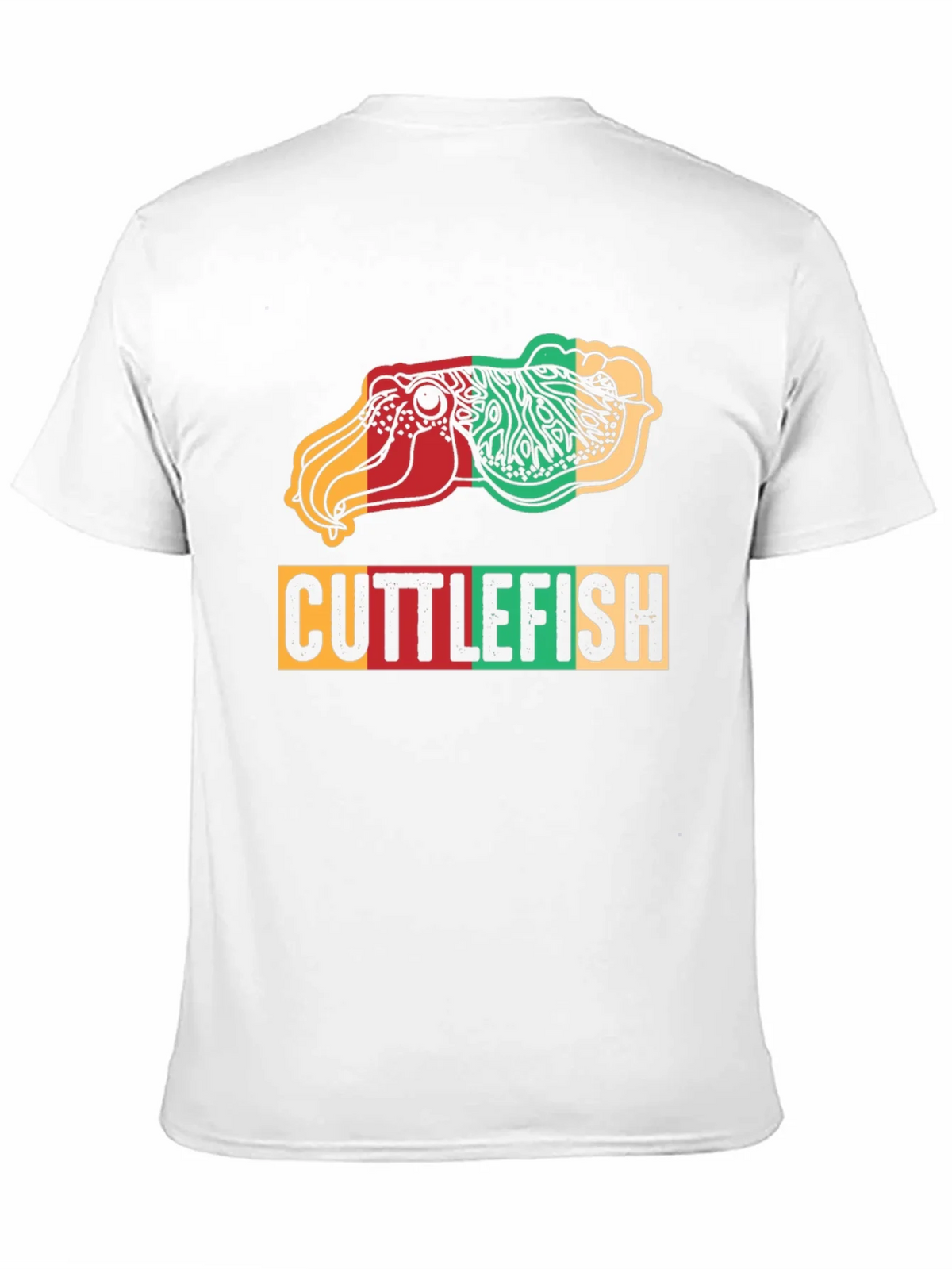 Cuttlefish Graphic Print Tee - Reggae Colors Black Shirt product image 7