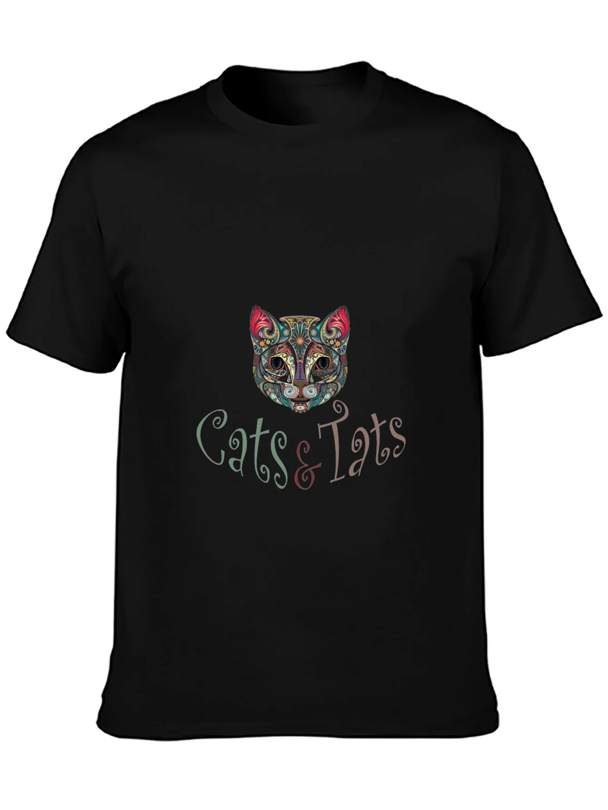 Cats & Tats Graphic T-Shirt - Unique Artistic Design product image 2