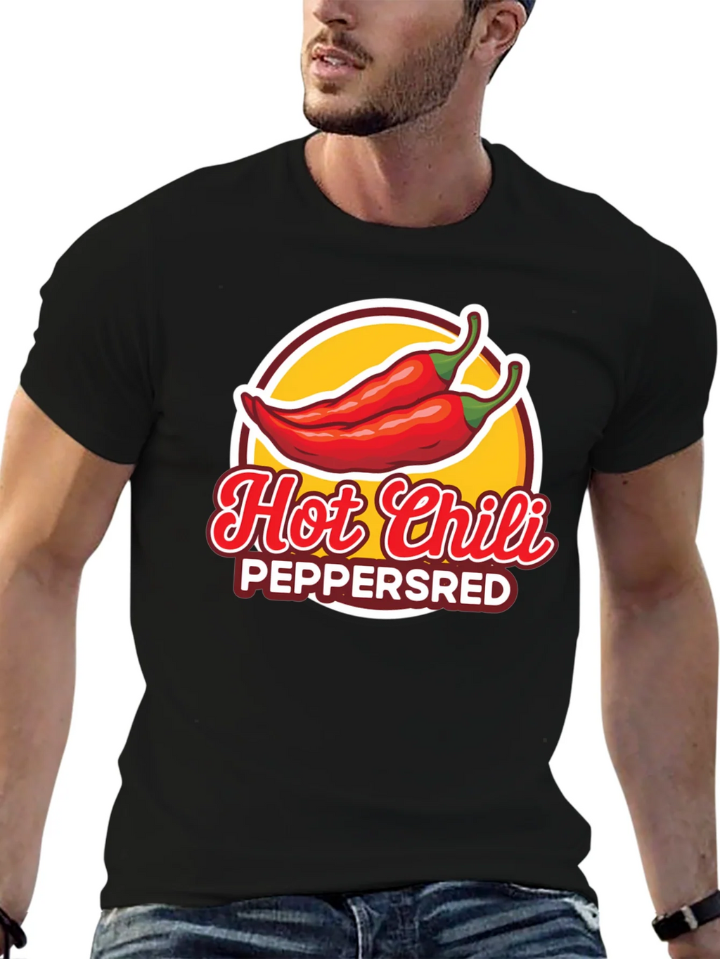 Hot Chili Peppers Graphic T-Shirt - Black product image 6