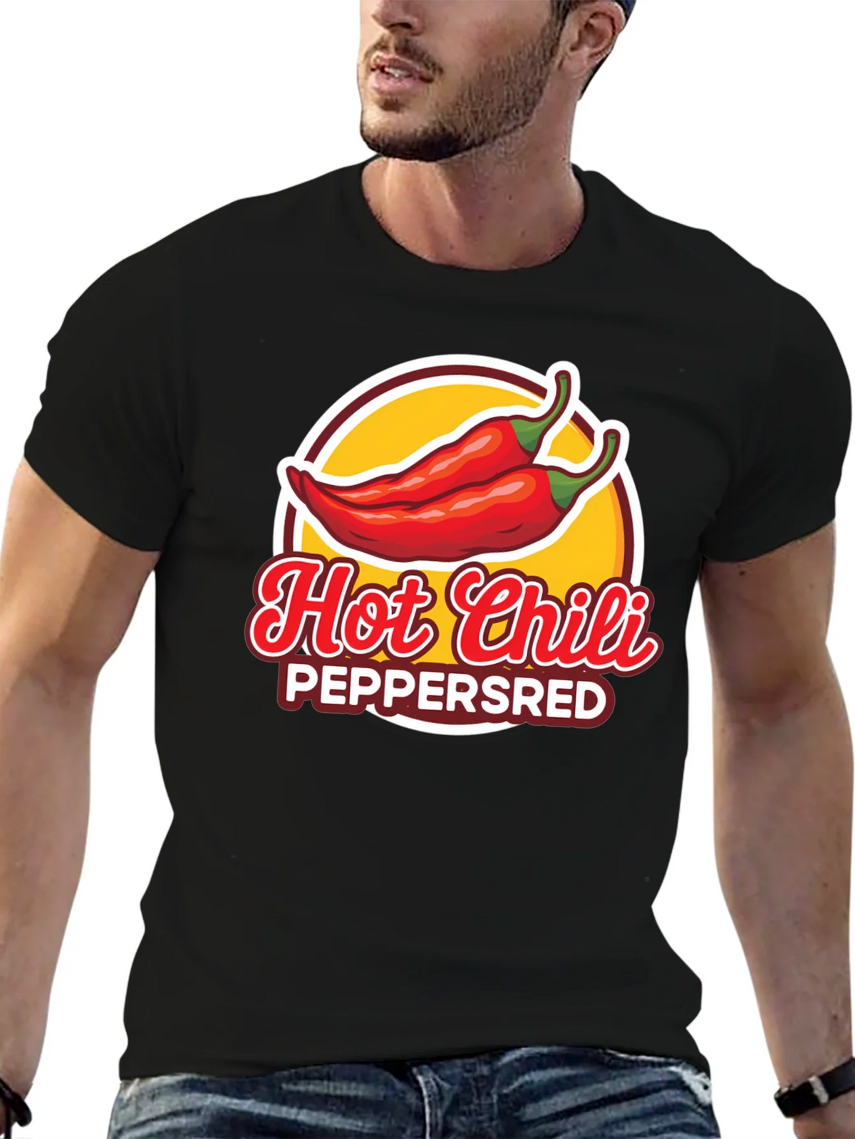 Hot Chili Peppers Graphic T-Shirt - Black product image 6