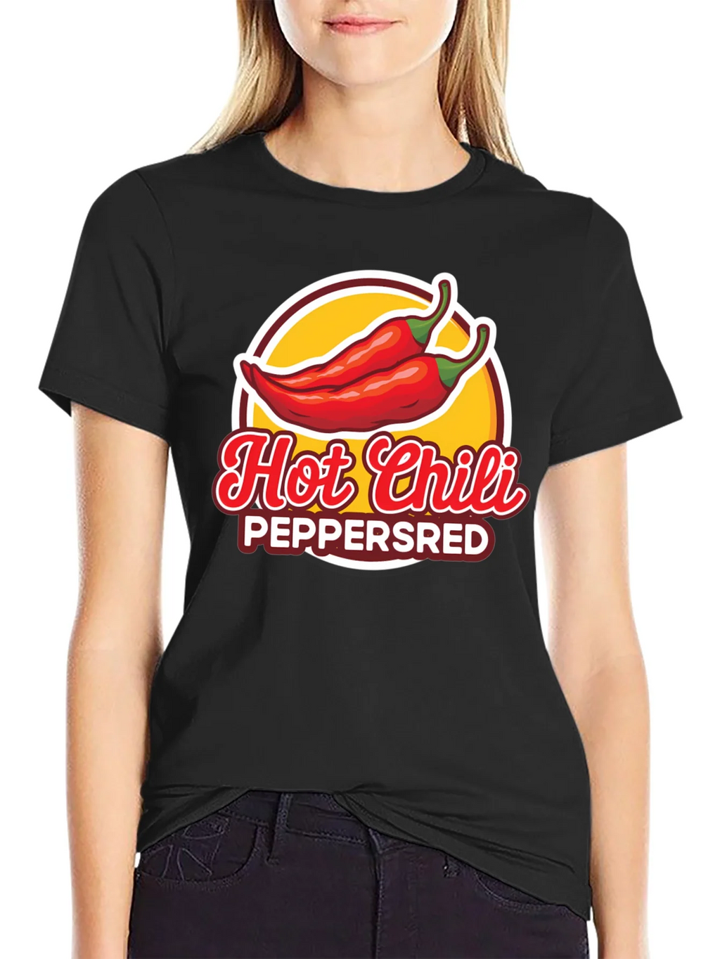Hot Chili Peppers Graphic T-Shirt - Black product image 2