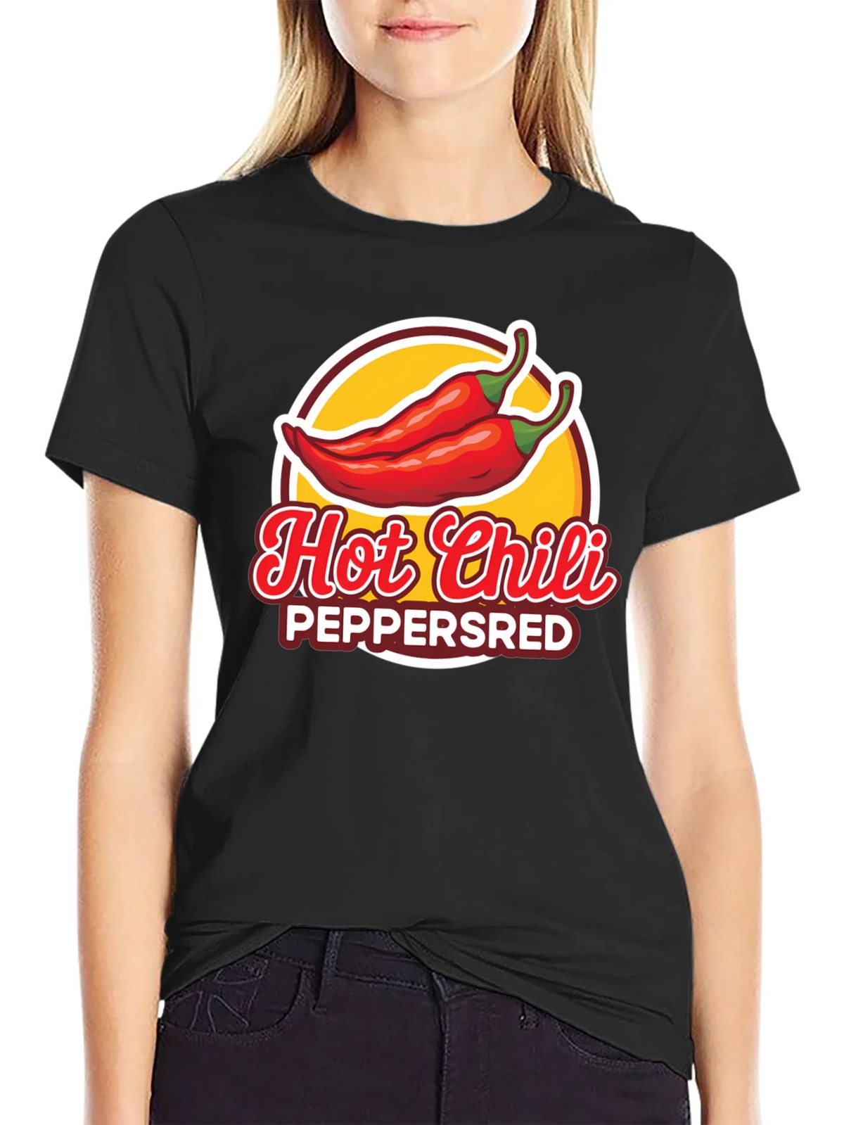 Hot Chili Peppers Graphic T-Shirt - Black product image 2