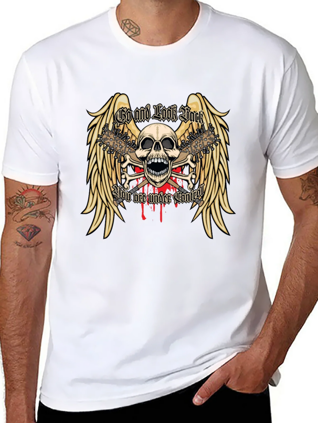 Skull & Wings Graphic Tee product image 5