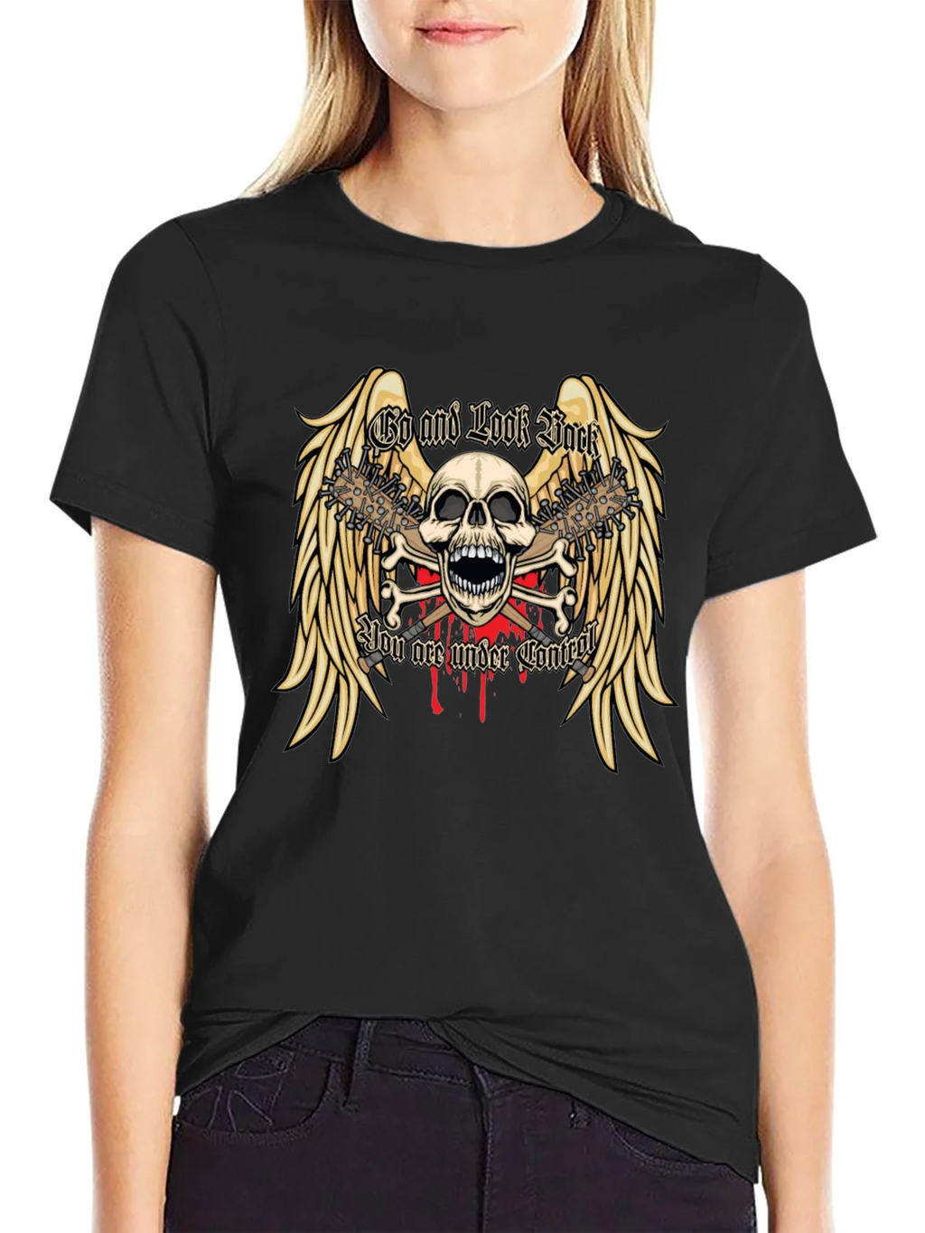 Skull & Wings Graphic Tee product image 2