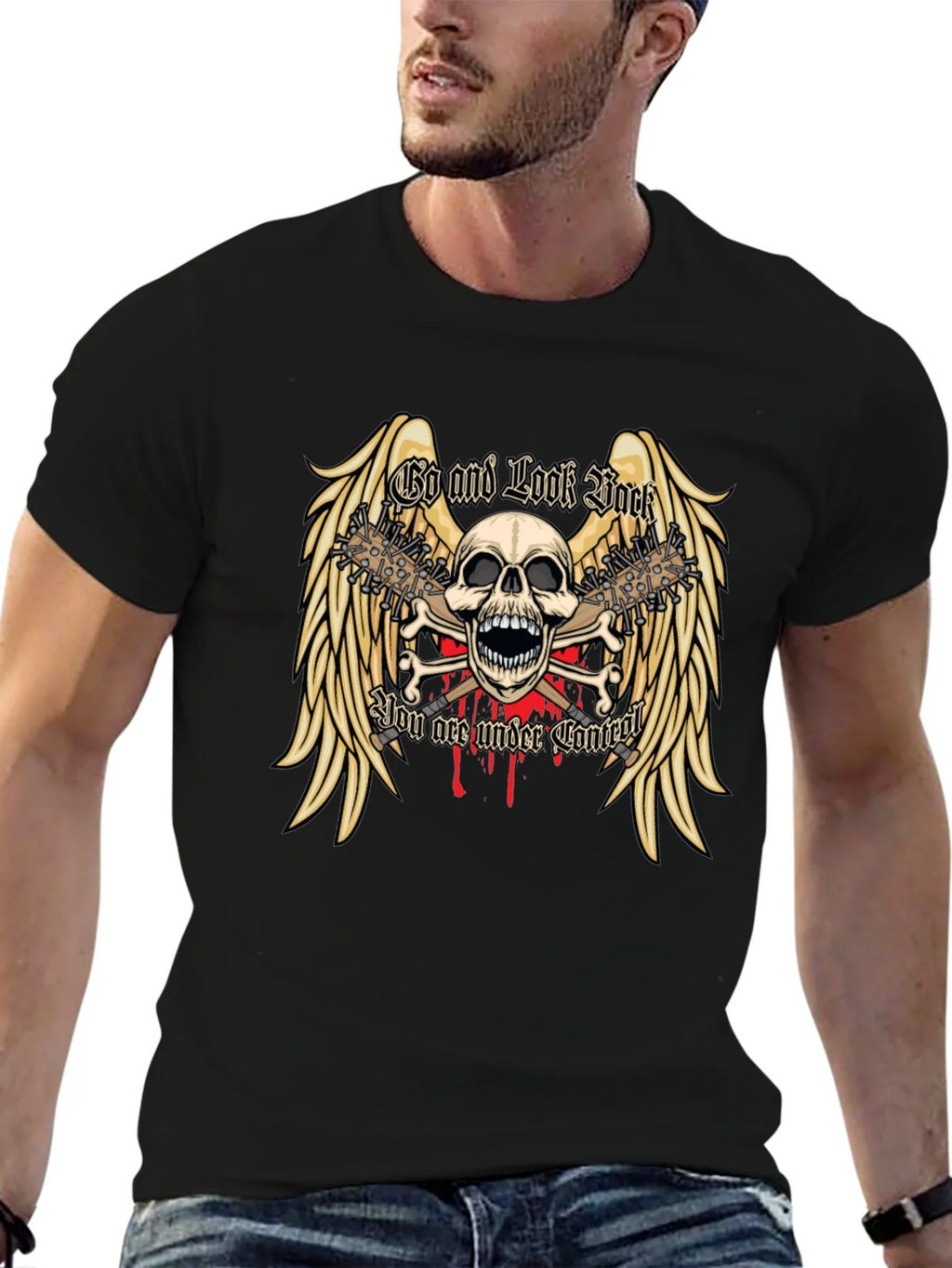 Skull & Wings Graphic Tee product image 4