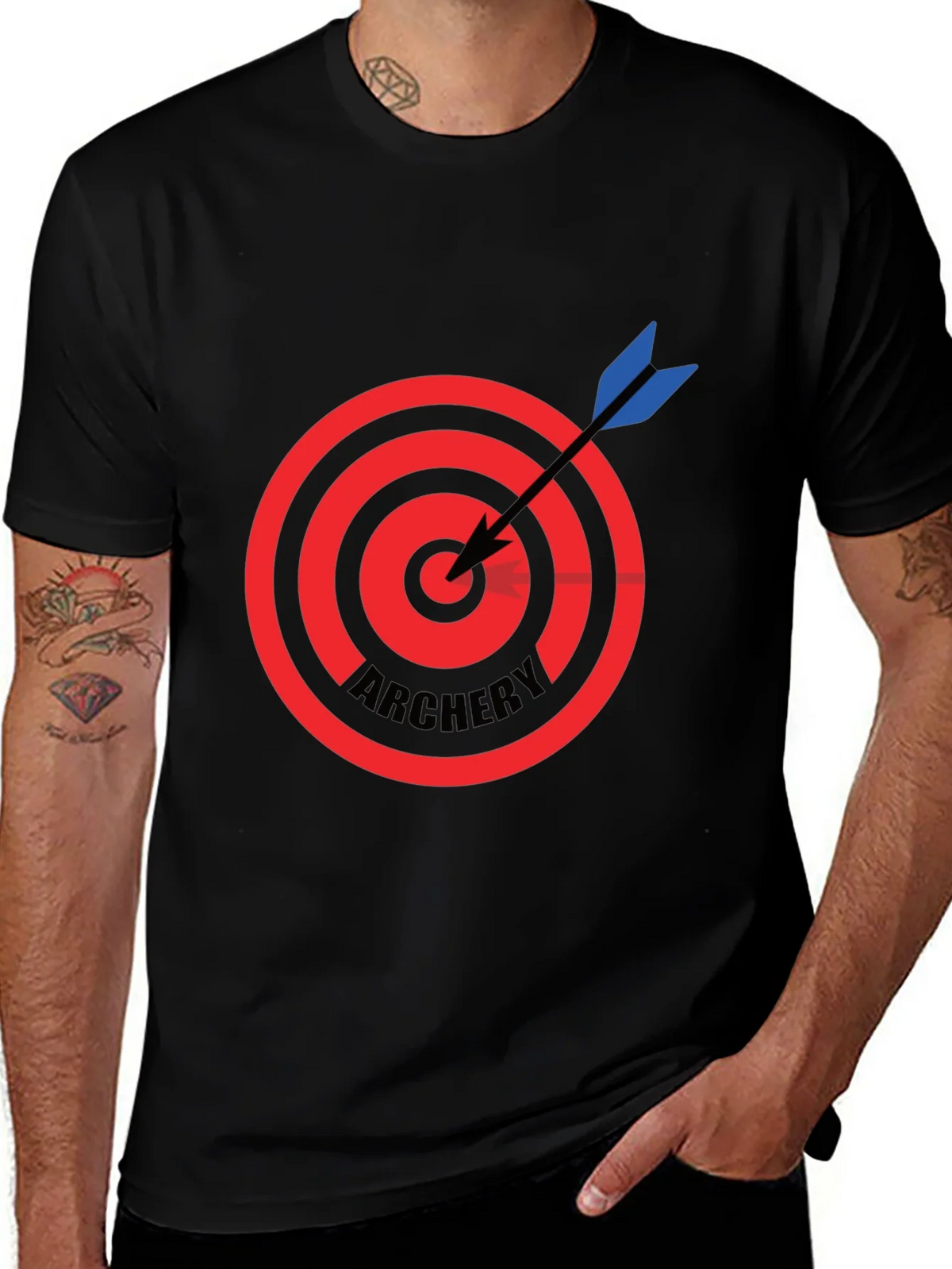 Archery Target T-Shirt - Black product image 1