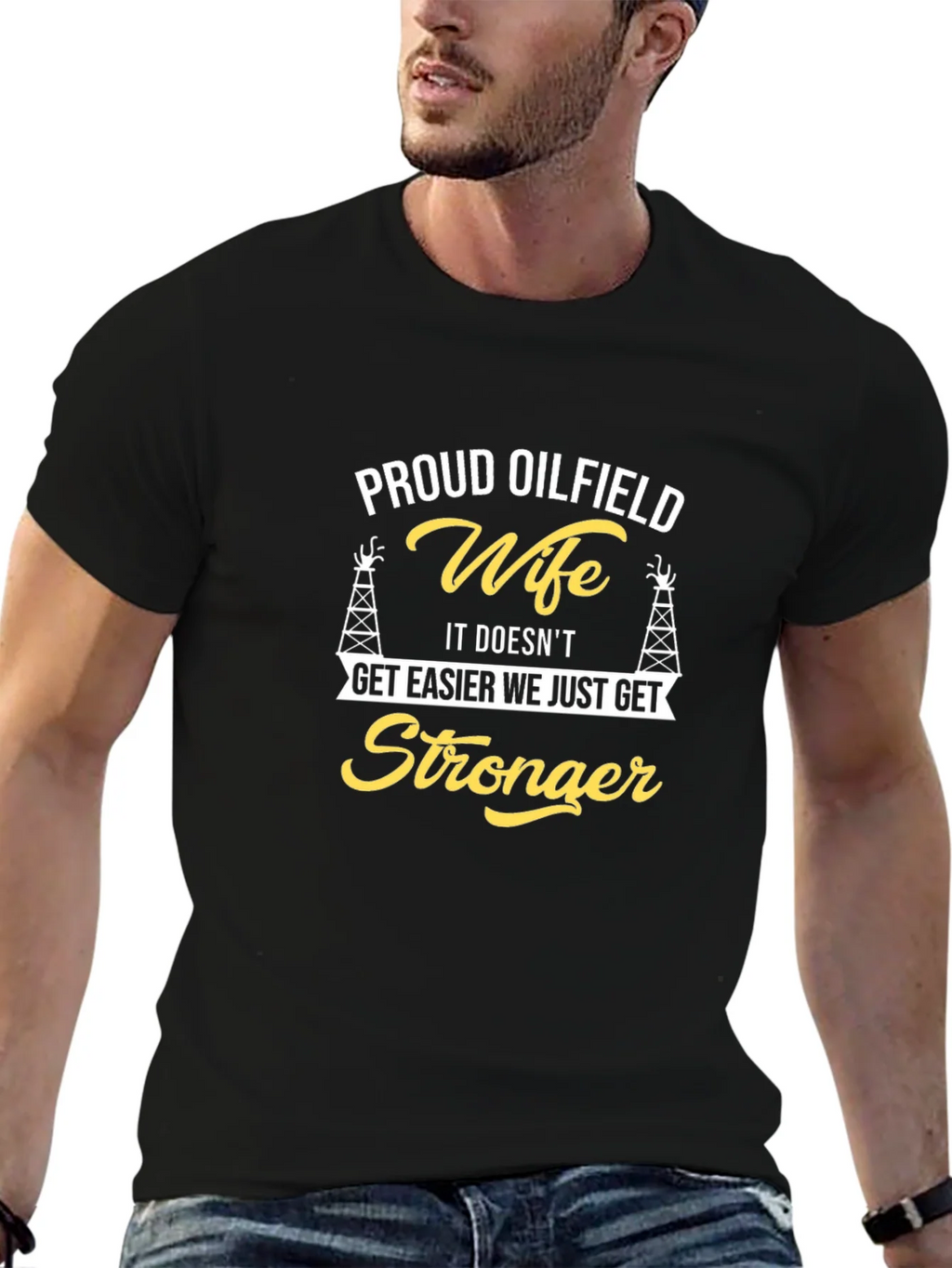 Proud Oilfield Wife T-Shirt product image 6