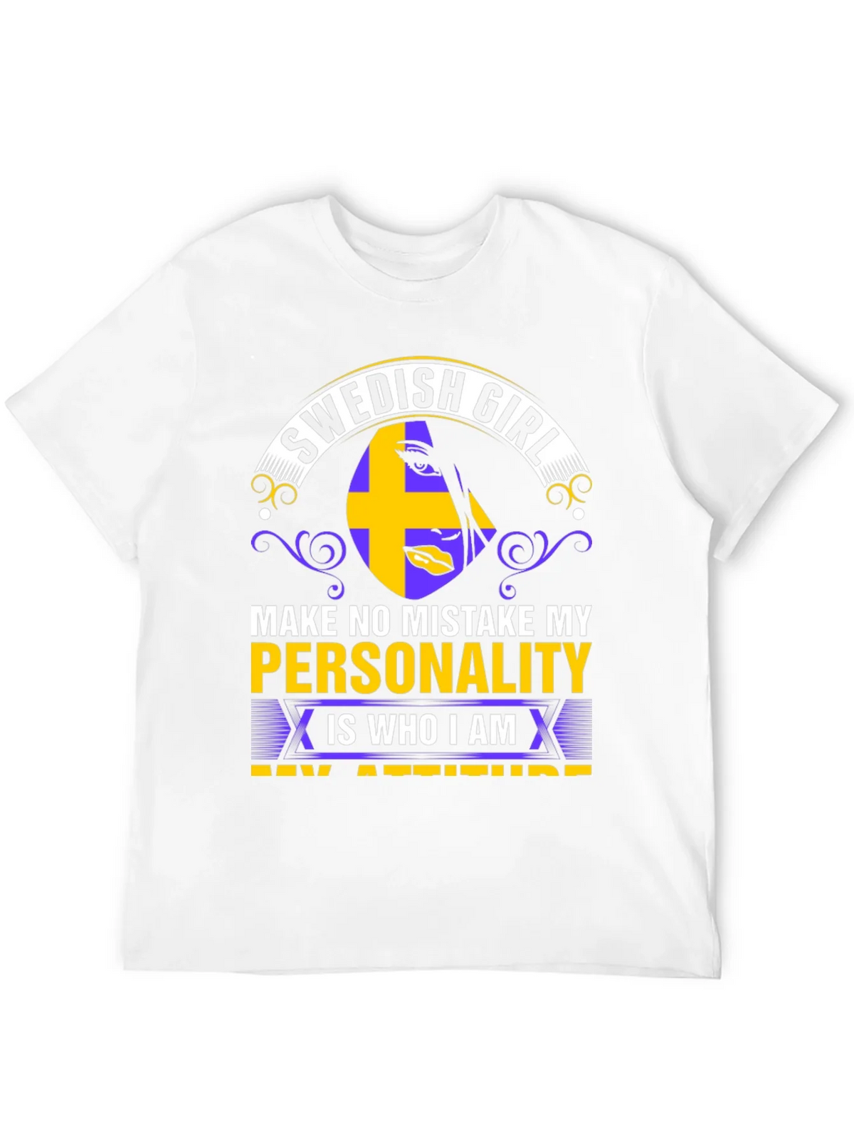 Swedish Girl Personality T-Shirt product image 4