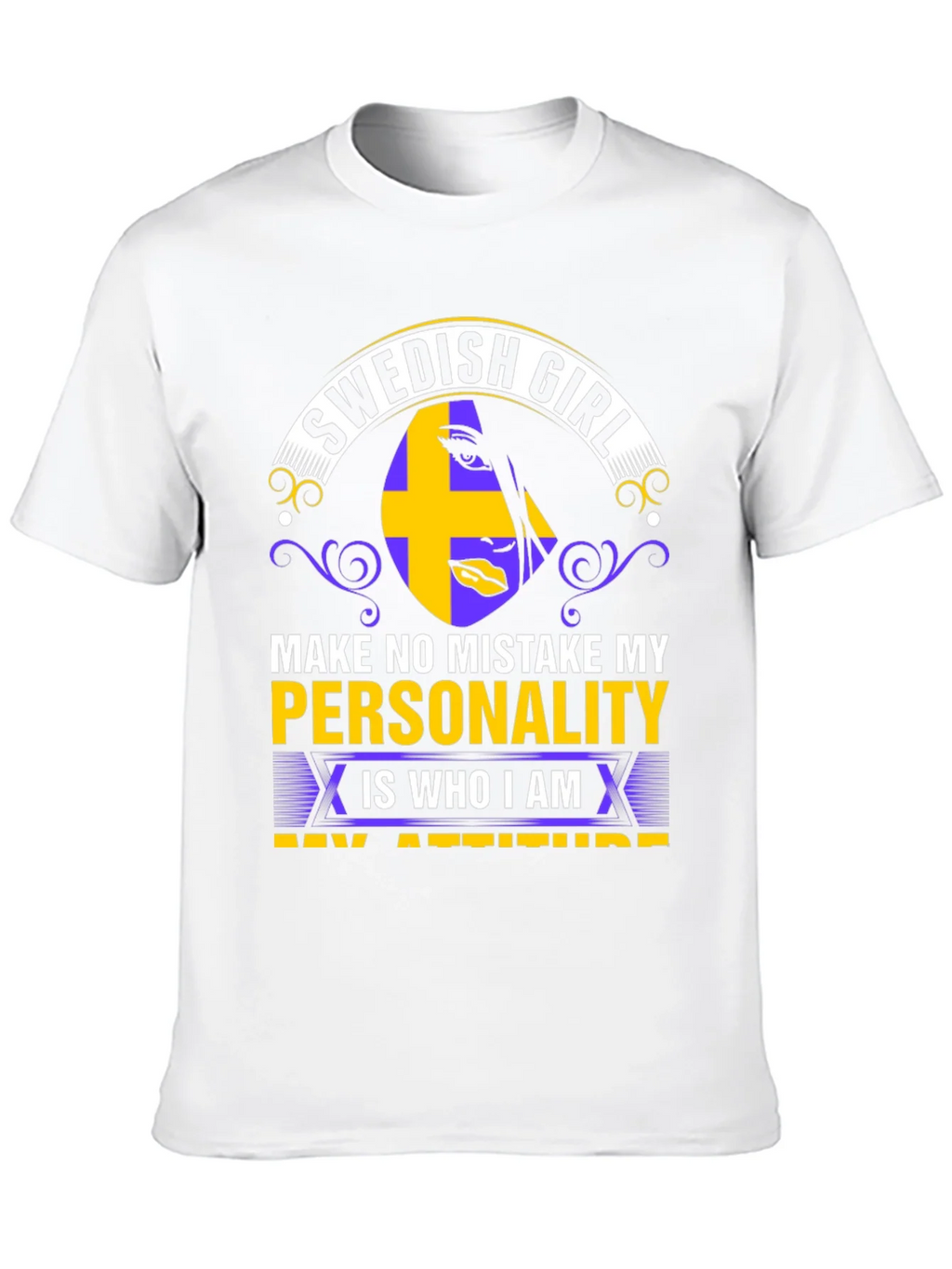 Swedish Girl Personality T-Shirt product image 3