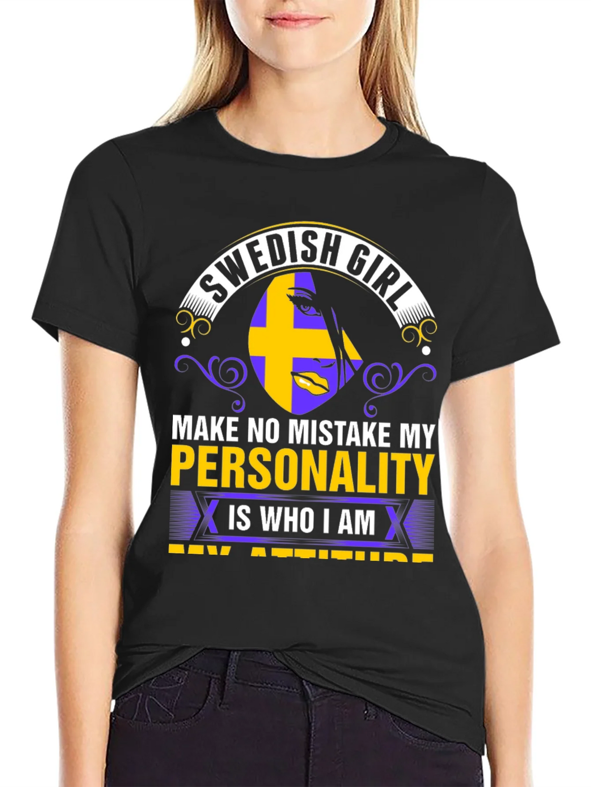 Swedish Girl Personality T-Shirt product image 1