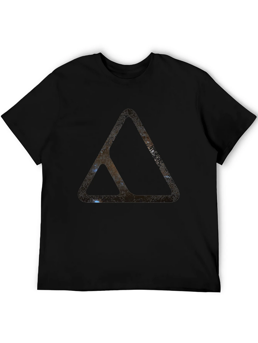 Abstract Triangle Graphic Black T-Shirt product image 5