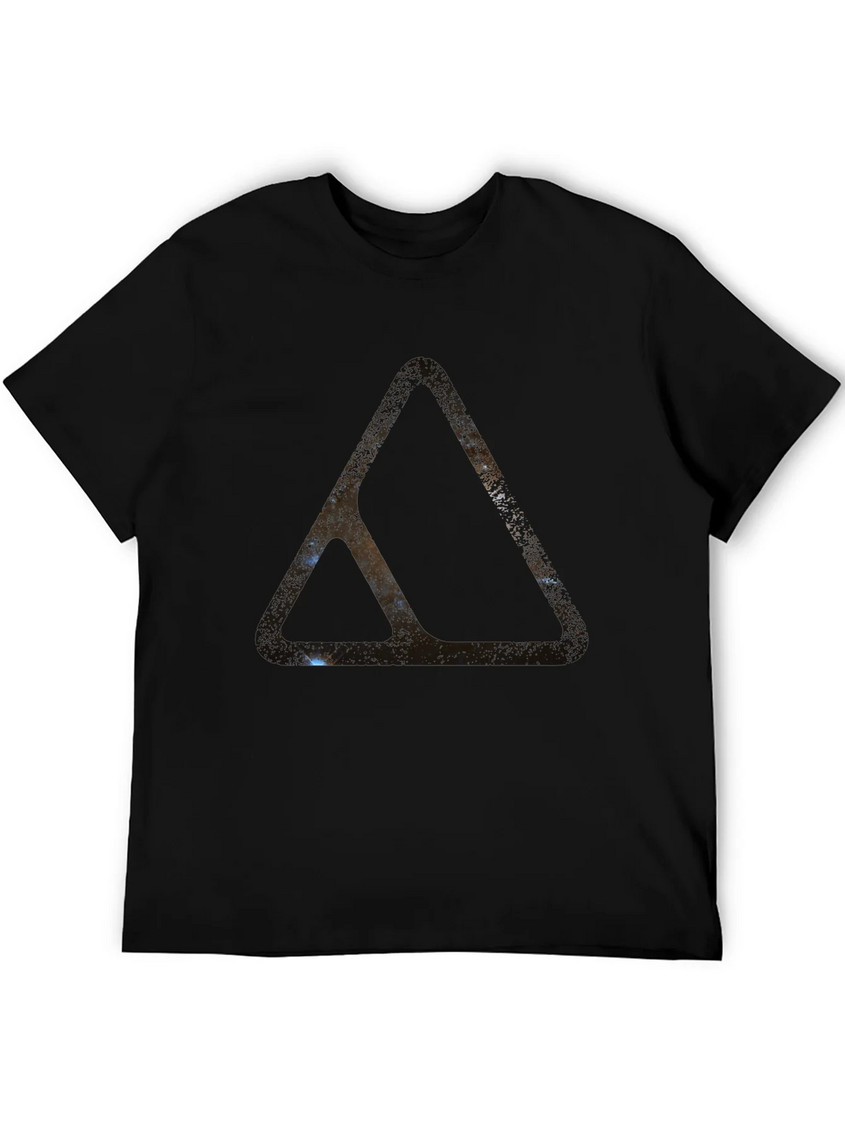 Abstract Triangle Graphic Black T-Shirt product image 5