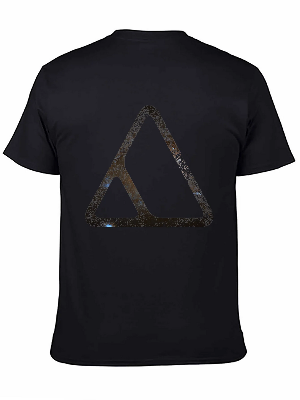 Abstract Triangle Graphic Black T-Shirt product image 4