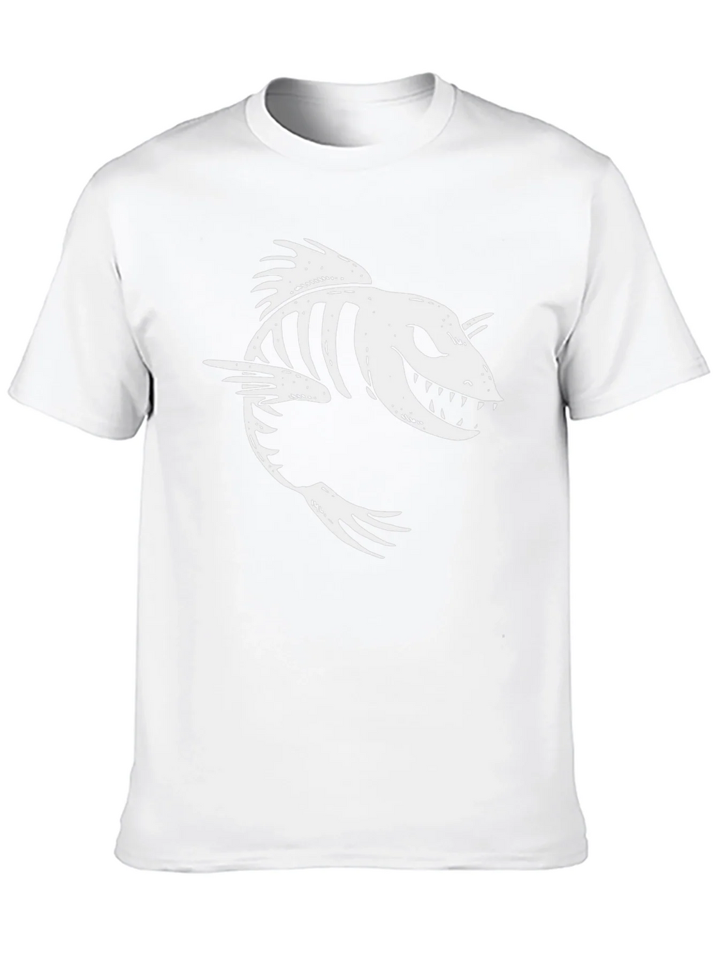 Creepy Fish Skeleton Graphic Tee - Mens Black T-Shirt product image 9