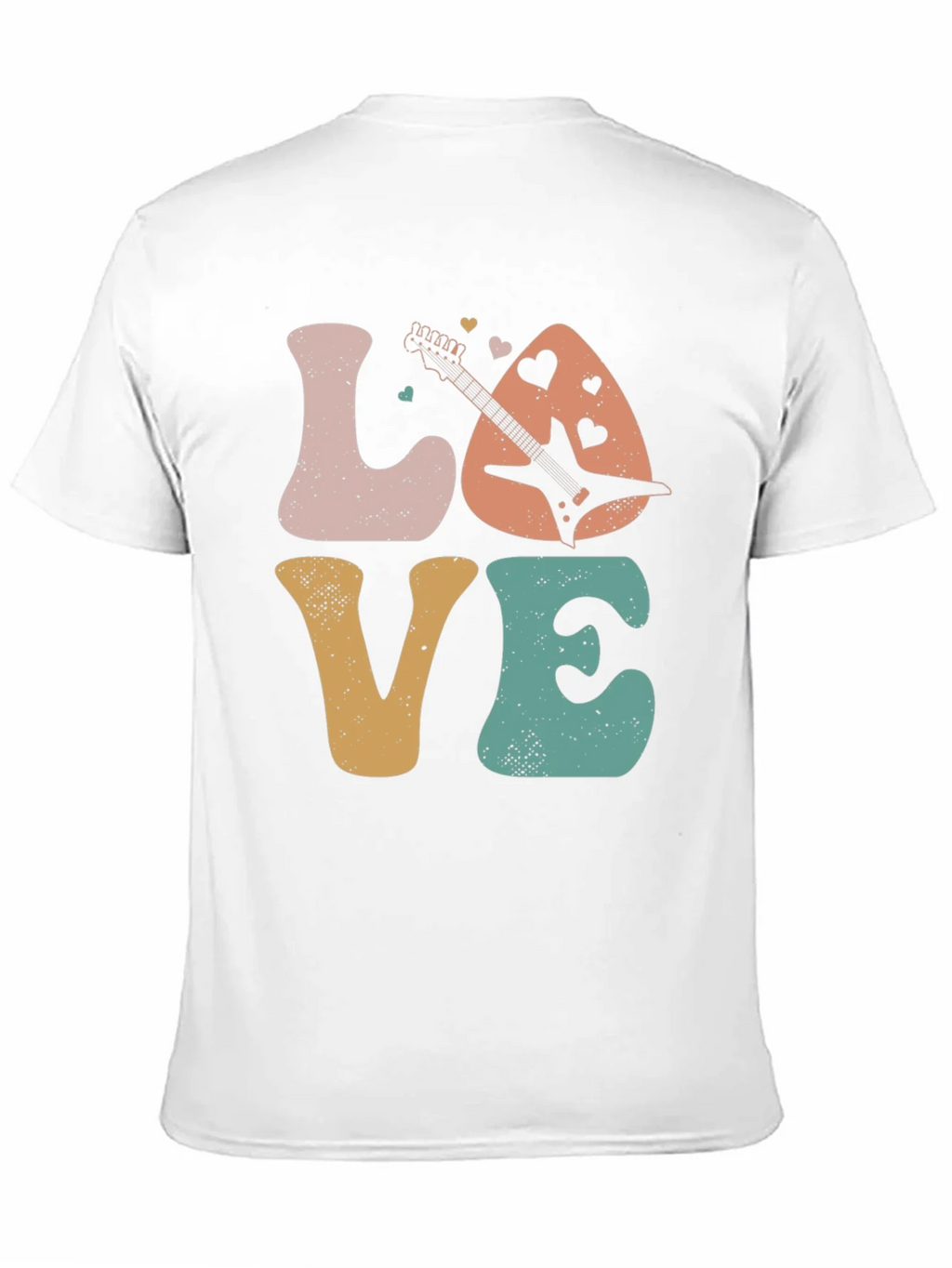 Love Guitar Graphic T-Shirt Retro Style product image 8