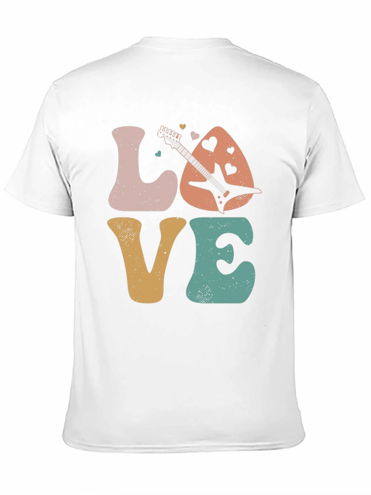 Love Guitar Graphic T-Shirt Retro Style product image 8