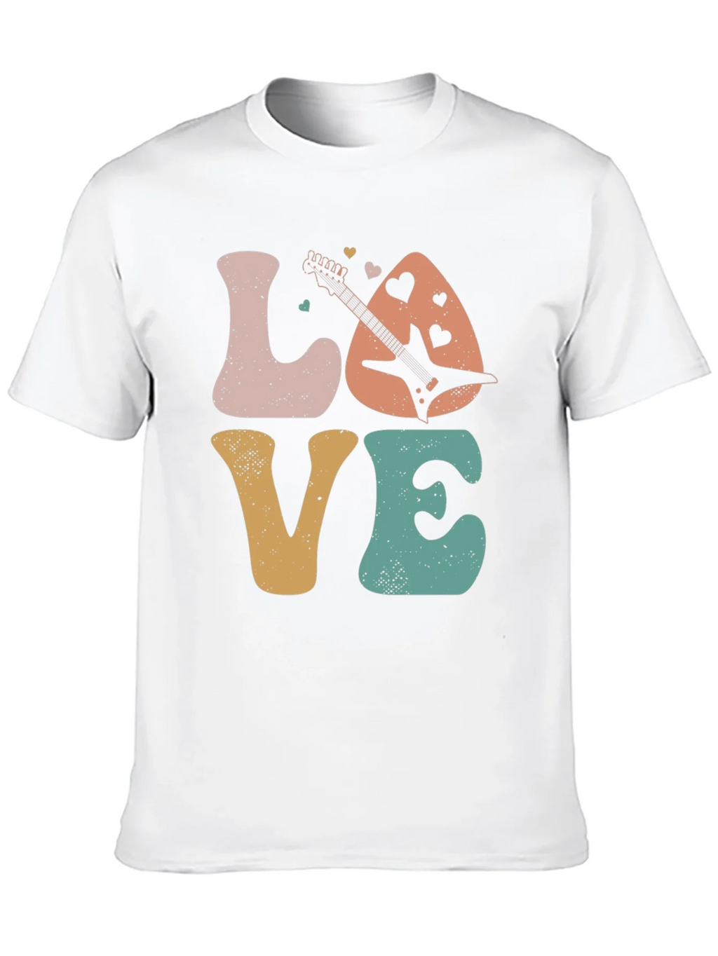 Love Guitar Graphic T-Shirt Retro Style product image 7