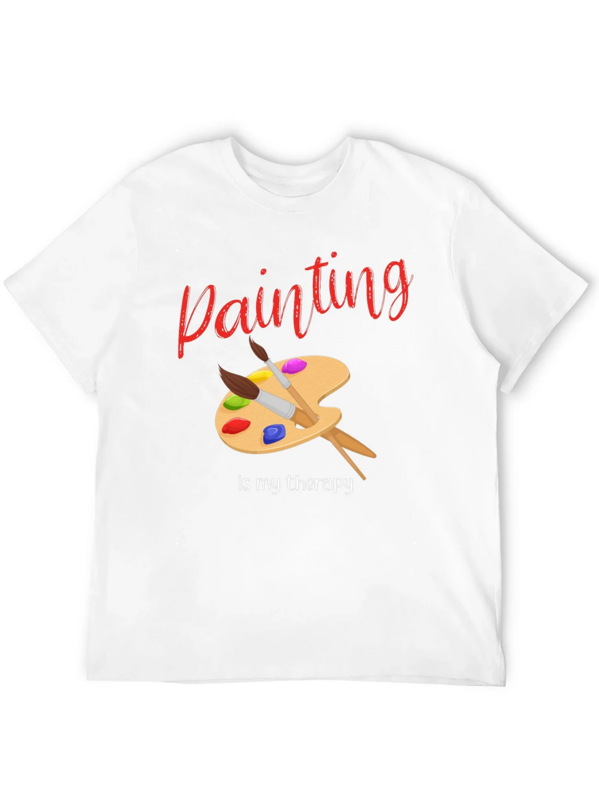 Painting Is My Therapy T-Shirt - Artist Palette Design product image 11