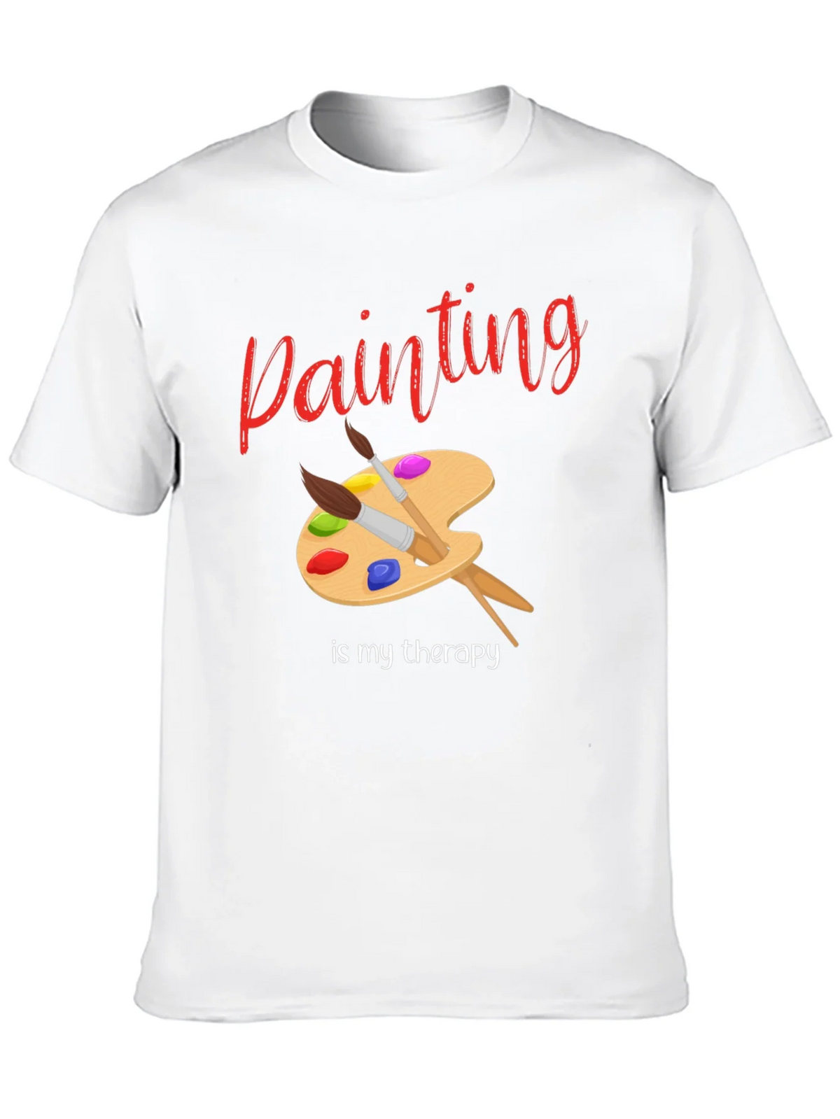 Painting Is My Therapy T-Shirt - Artist Palette Design product image 9
