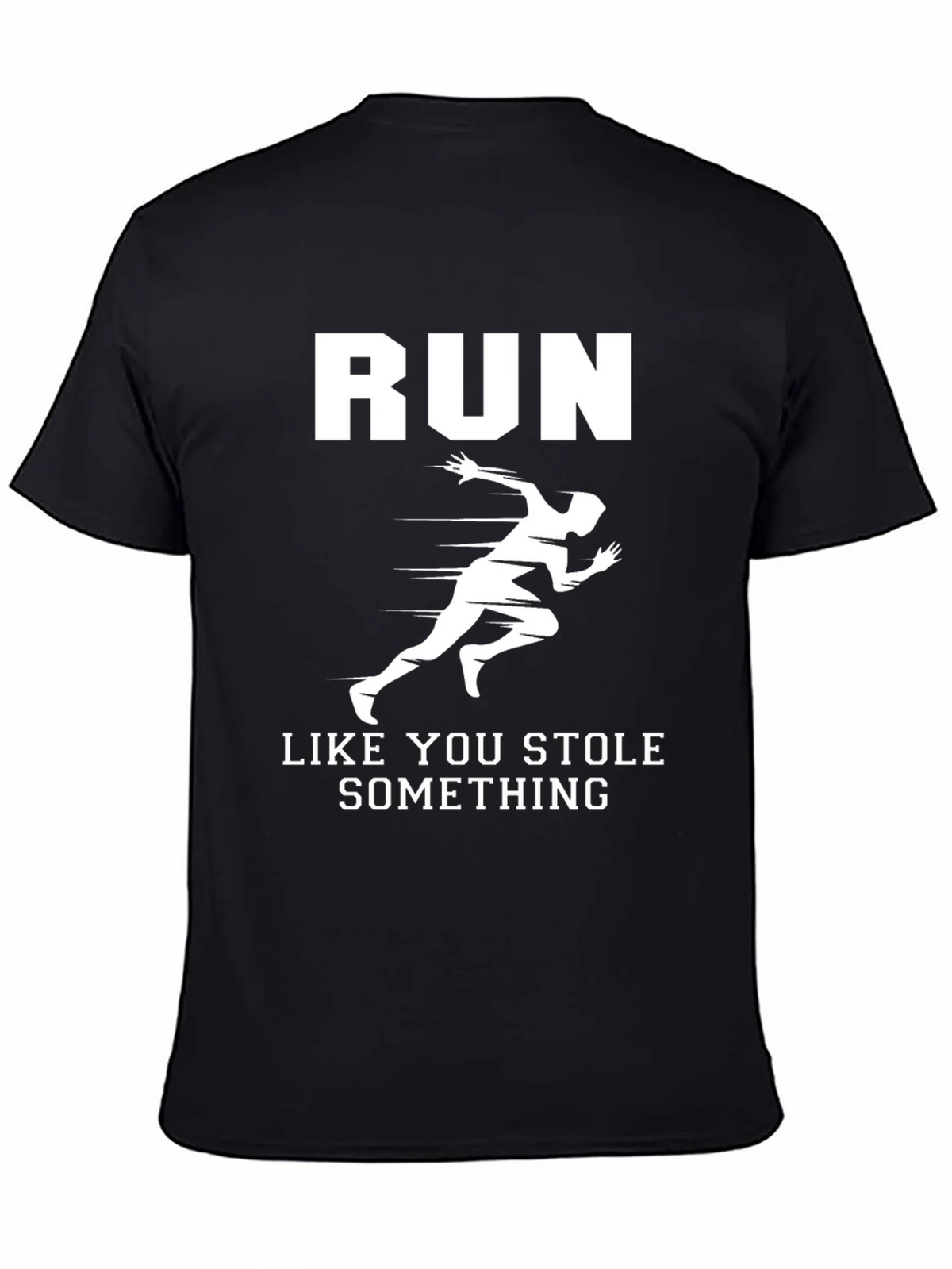 Run Like You Stole Something Black Graphic Tee product image 4