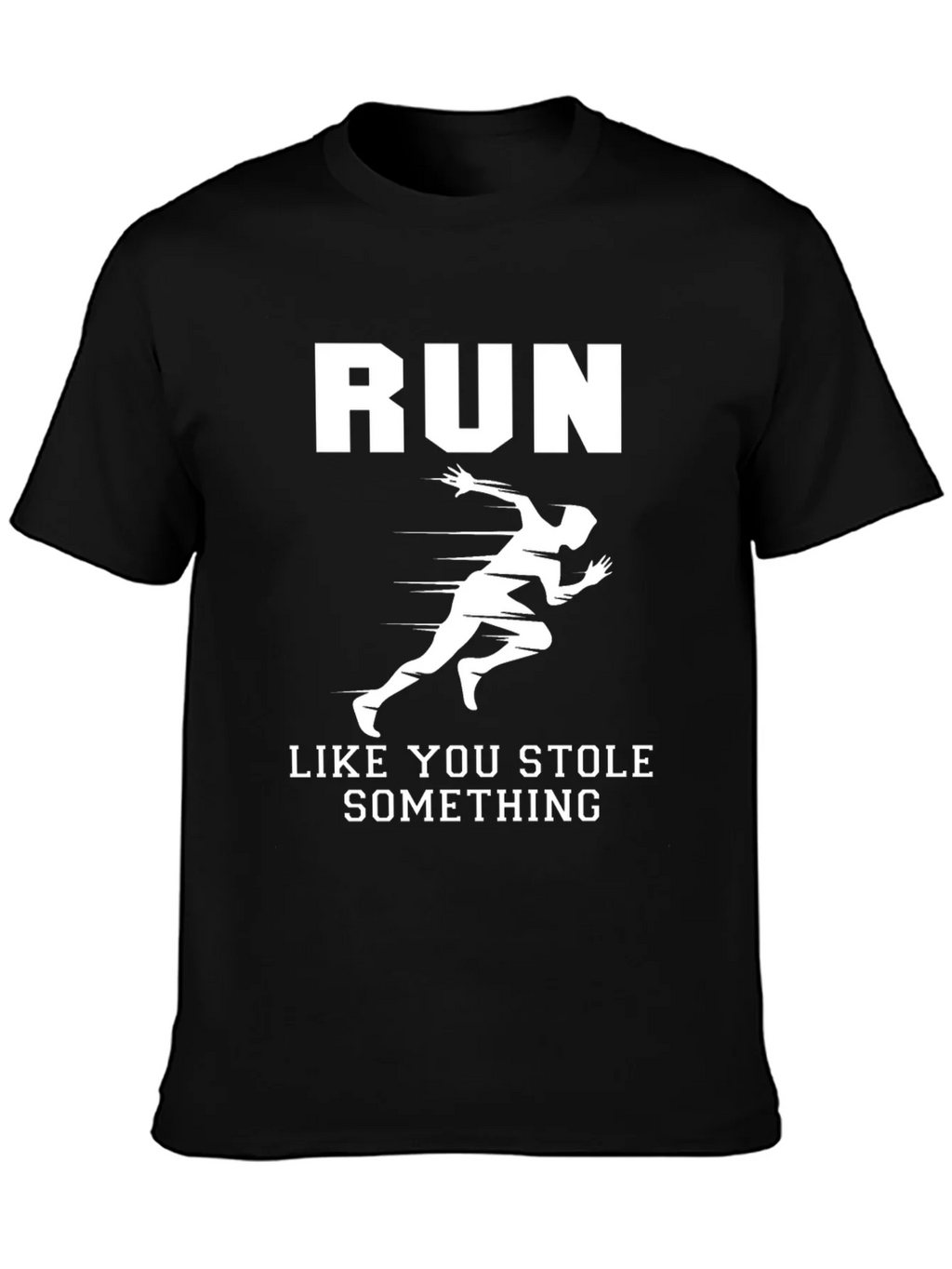 Run Like You Stole Something Black Graphic Tee product image 3