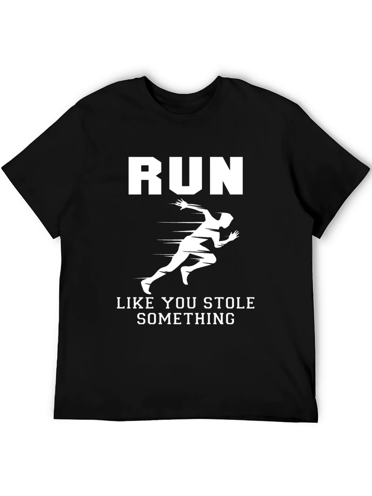 Run Like You Stole Something Black Graphic Tee product image 5