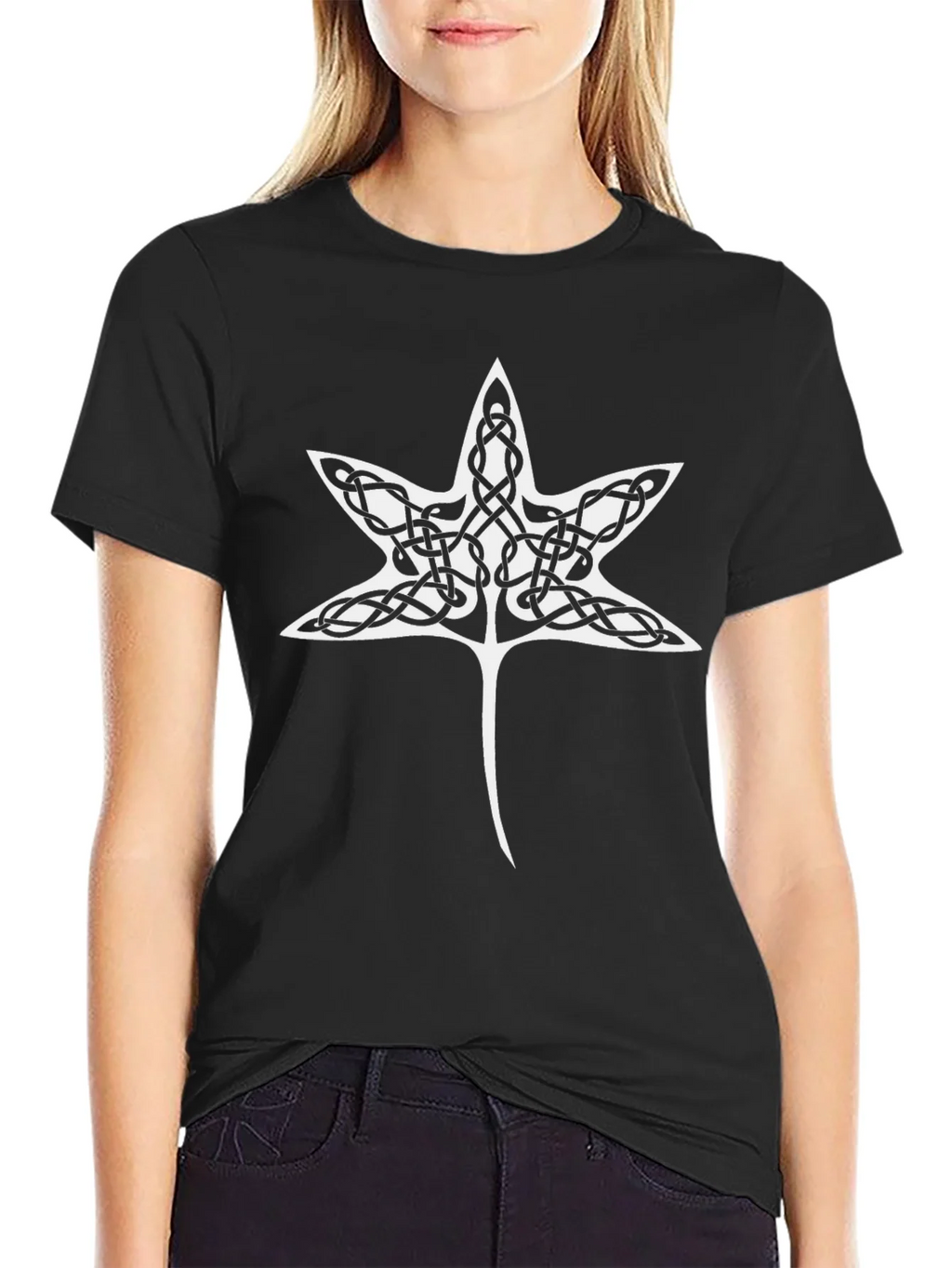 Celtic Knot Star T-Shirt - Black product image 2