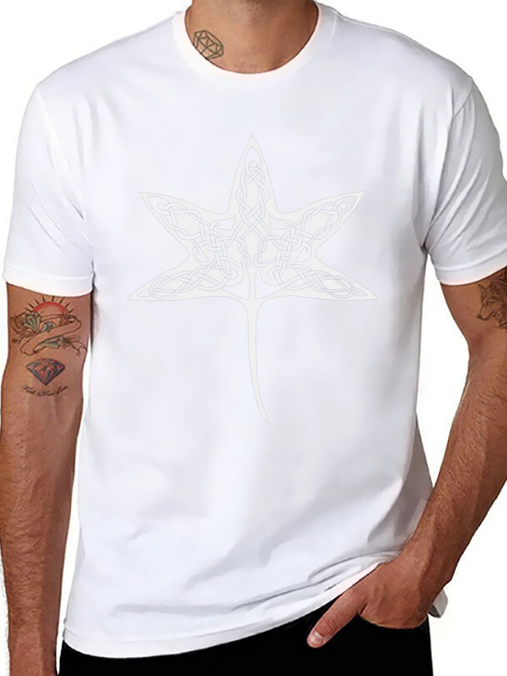 Celtic Knot Star T-Shirt - Black product image 5