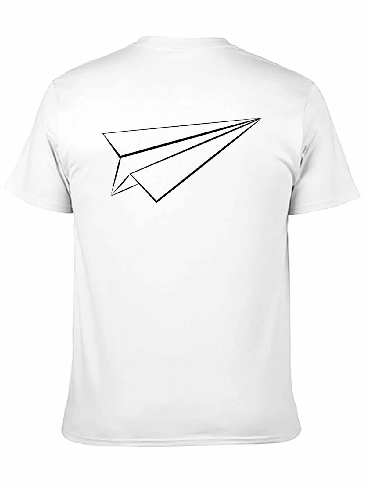 Paper Airplane Graphic Tee - Black Modern Design product image 9