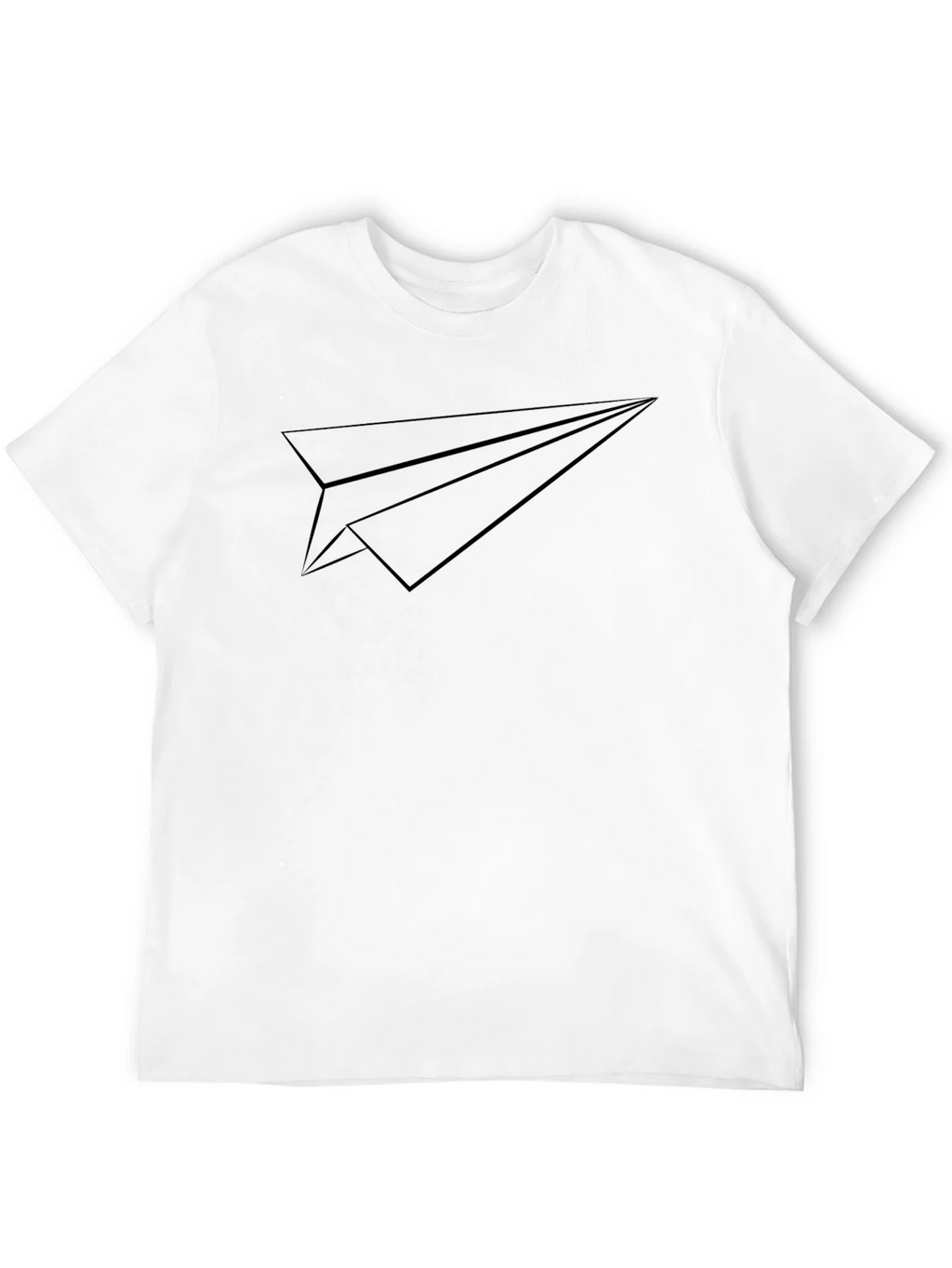 Paper Airplane Graphic Tee - Black Modern Design product image 10