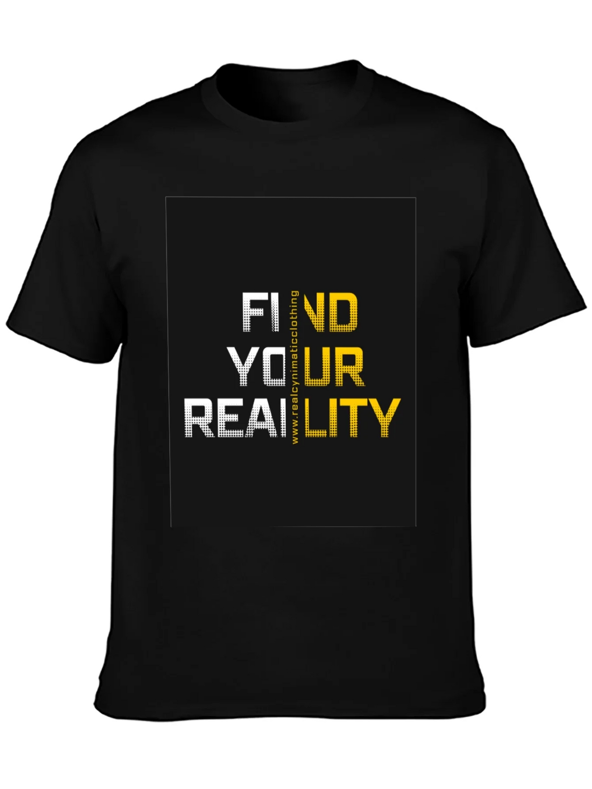 Find Your Reality Graphic T-Shirt - Black Cotton Blend product image 2