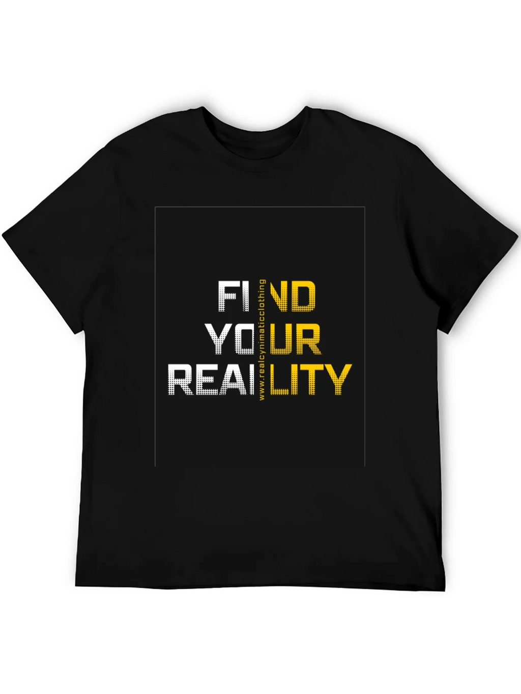 Find Your Reality Graphic T-Shirt - Black Cotton Blend product image 4