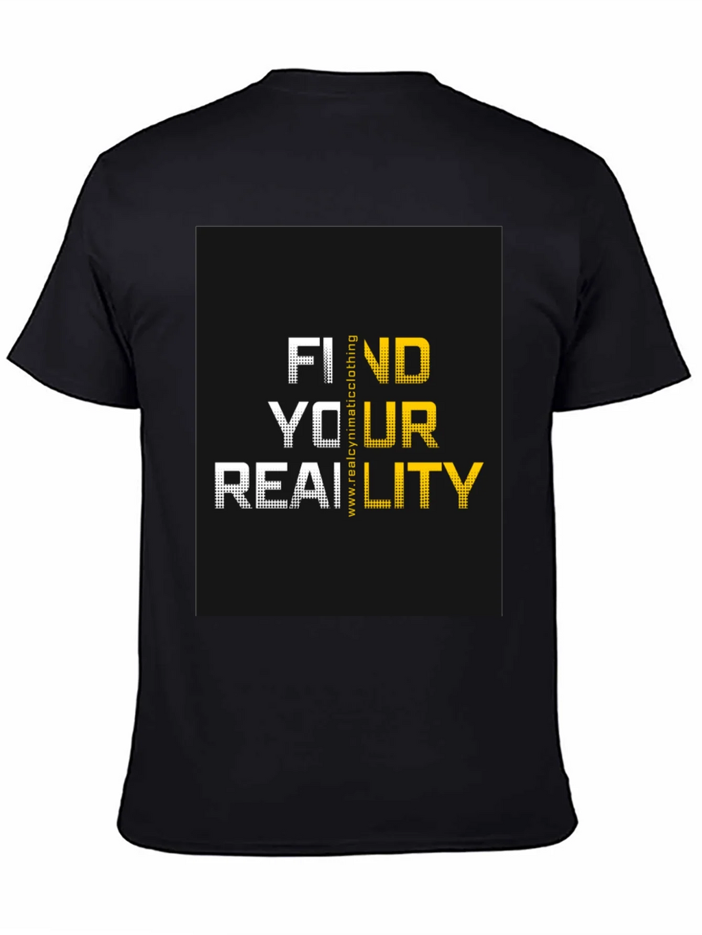 Find Your Reality Graphic T-Shirt - Black Cotton Blend product image 3