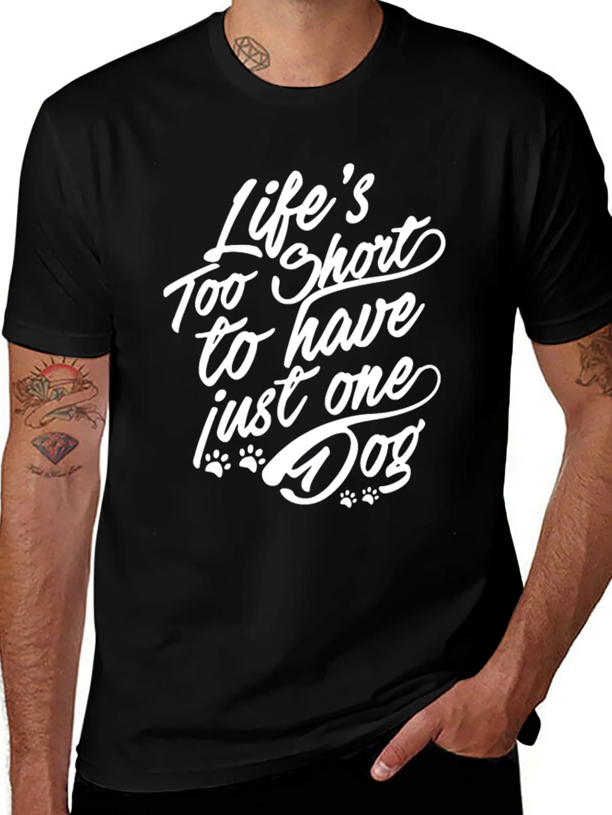 Lifes Too Short Dog Lover T-Shirt product image 1