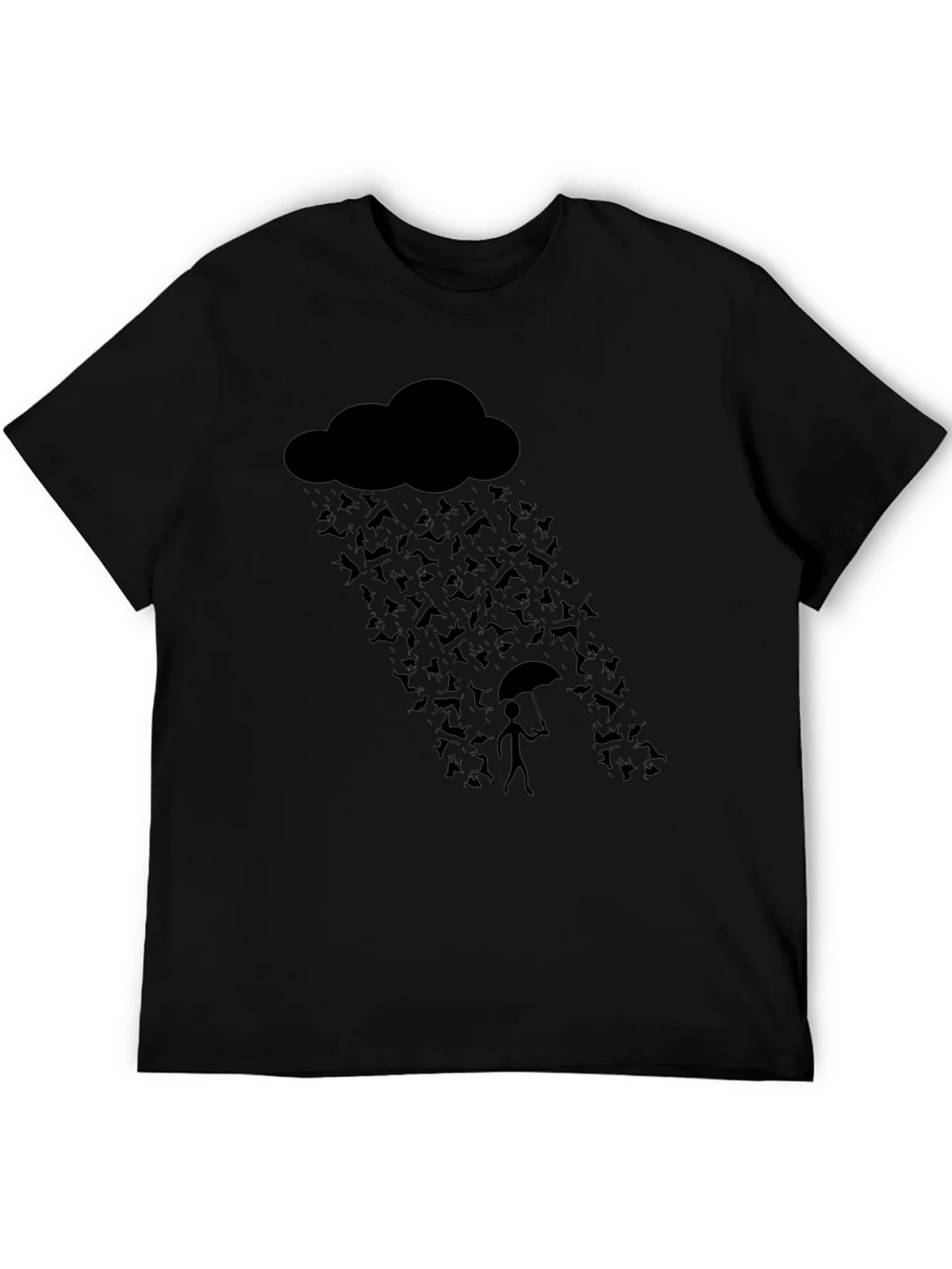 Humorous Raining Cats Graphic T-Shirt product image 4