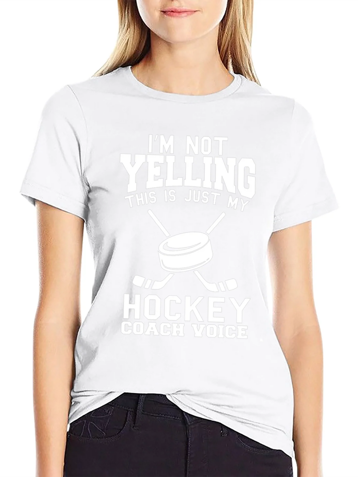 Hockey Coach T-Shirt: Im Not Yelling product image 8