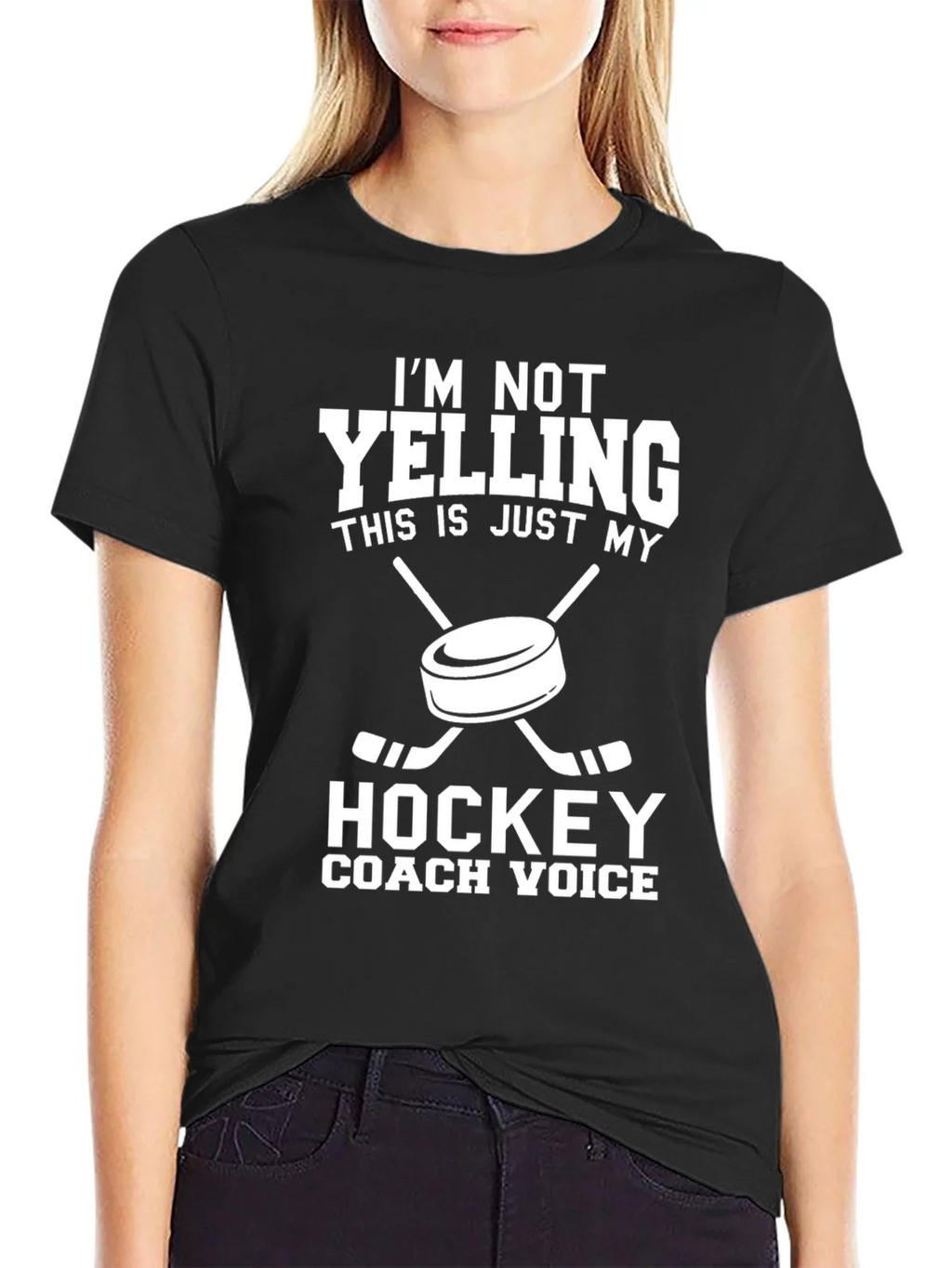 Hockey Coach T-Shirt: Im Not Yelling product image 2